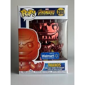 Funko Pop Thanos #289 Red Metallic Marvel Avengers Walmart Exclusive Figure